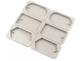 Molde silicona tag aromatico 6 cavidades
